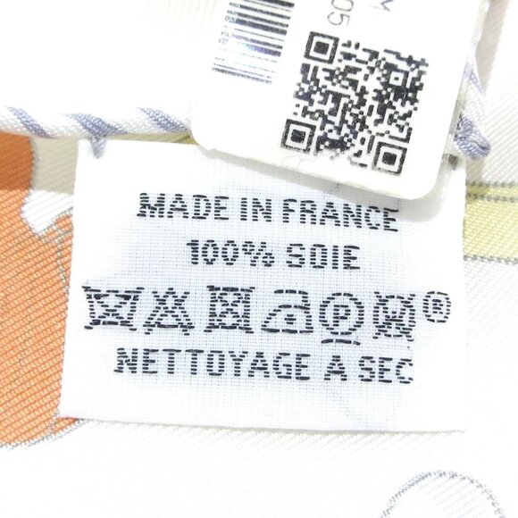 HERMES Carre 90 White Gray Multi Scarf - Picture 3 of 4